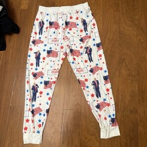 Women's Patriotic Print Pajama Set